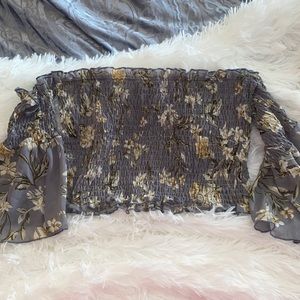 Floral off the shoulder top